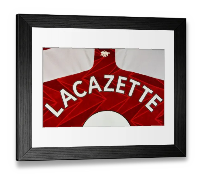 Framed Print : Arsenal's Alex Lacazette Prepares for Sheffield United Clash in Empty Emirates Stadium (2020-21)