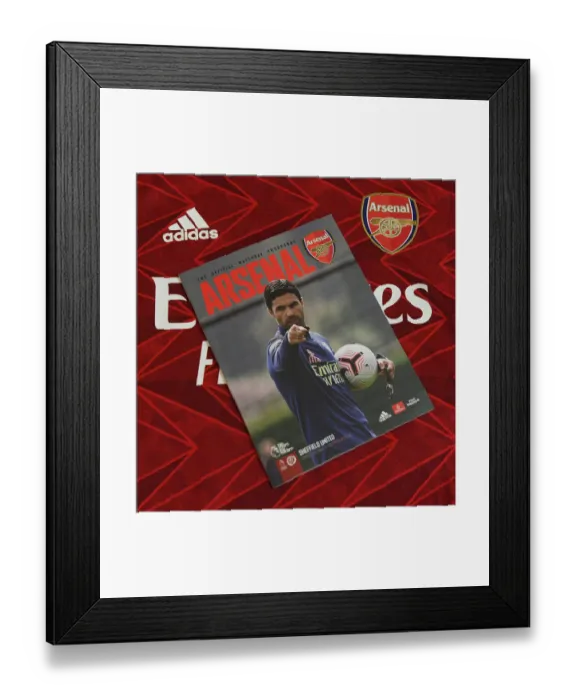 Framed Print : Arsenal's Empty Emirates: Arsenal v Sheffield United, 2020-21 Premier League