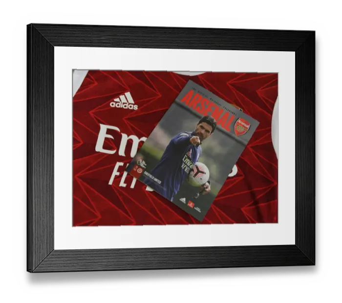Framed Print : Arsenal's Empty Emirates: 2020-21 Premier League Match Against Sheffield United