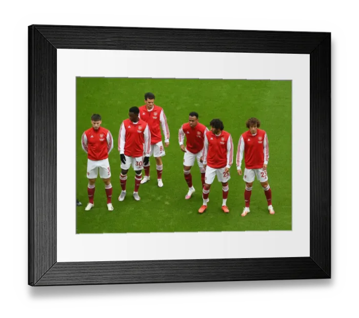 Framed Print : Arsenal Squad Aligns Before Arsenal v Sheffield United, Premier League 2020-21 Framed Print : Arsenal Squad Aligns Before Arsenal v Sheffield United, Premier League 2020-21