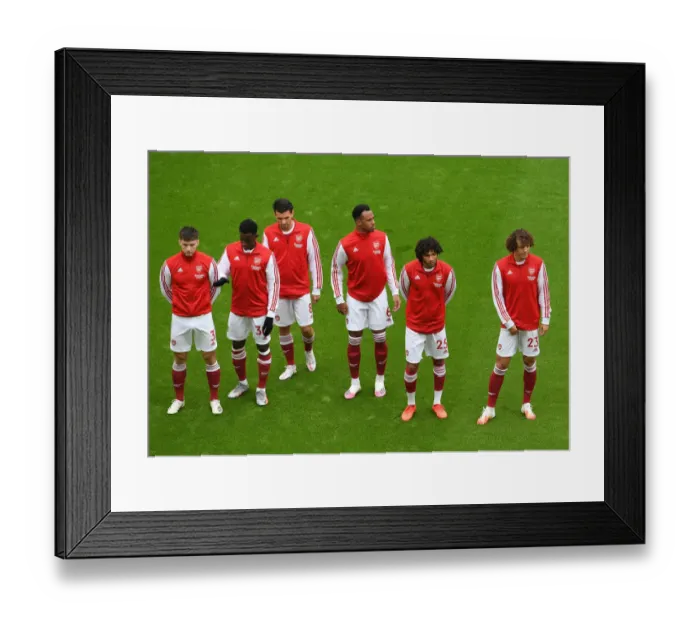 Framed Print : Arsenal's Line-Up vs Sheffield United - Premier League 2020-21
