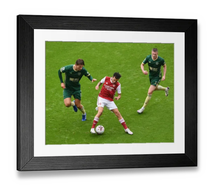 Framed Print : Clash of Midfielders: Ceballos vs Berge & Lundstram - Arsenal vs Sheffield United Framed Print : Clash of Midfielders: Ceballos vs Berge & Lundstram - Arsenal vs Sheffield United