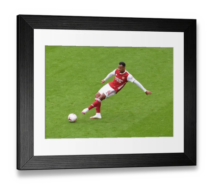 Framed Print : Gabriel Magalhaes in Action: Arsenal vs Sheffield United (2020-21) Framed Print : Gabriel Magalhaes in Action: Arsenal vs Sheffield United (2020-21)