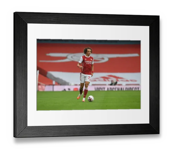 Framed Print : David Luiz in Action: Arsenal vs. Sheffield United (2020-21 Premier League)