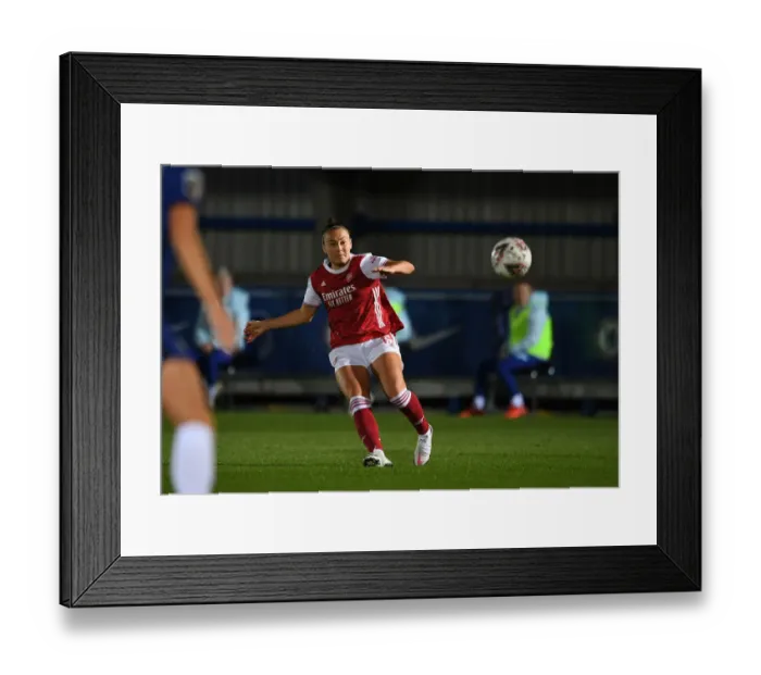 Framed Print : Caitlin Foord Scores the Thrilling Winner: Chelsea Women vs. Arsenal Women in Continental Cup Showdown Framed Print : Caitlin Foord Scores the Thrilling Winner: Chelsea Women vs. Arsenal Women in Continental Cup Showdown