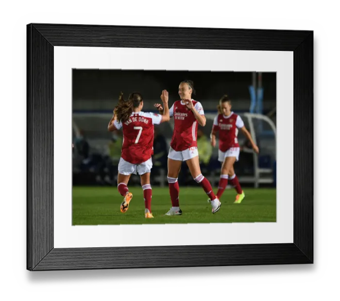 Framed Print : Caitlin Foord Scores: Chelsea Women vs. Arsenal Women in Continental Cup Clash