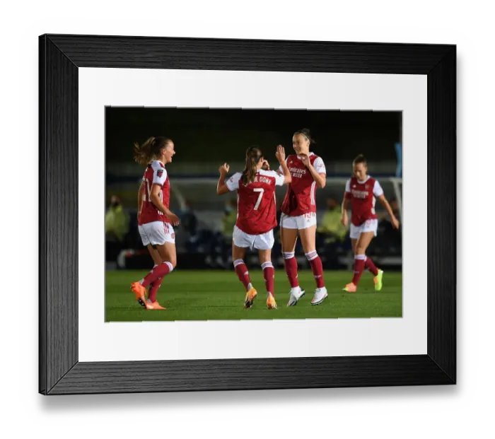 Framed Print : Caitlin Foord Scores the Winner: Arsenal Women Edge Past Chelsea Women in Continental Cup Showdown Framed Print : Caitlin Foord Scores the Winner: Arsenal Women Edge Past Chelsea Women in Continental Cup Showdown