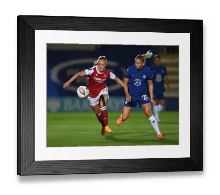 Framed Print : Arsenal's Beth Mead vs Chelsea's Jonna Andersson: A Continental Cup Showdown