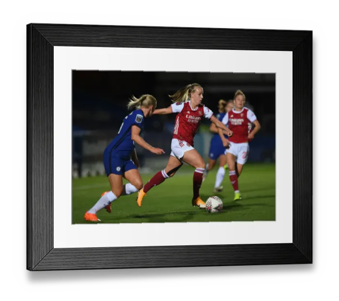 Framed Print : Mead vs. Andersson Showdown: Arsenal Women vs. Chelsea Women Continental Cup Clash Framed Print : Mead vs. Andersson Showdown: Arsenal Women vs. Chelsea Women Continental Cup Clash