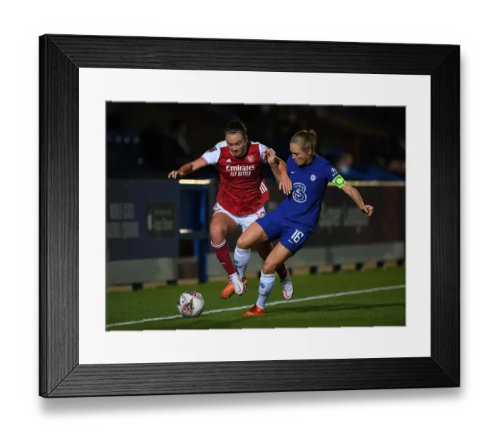 Framed Print : Battle of the Giants: Chelsea vs. Arsenal in the Continental Cup