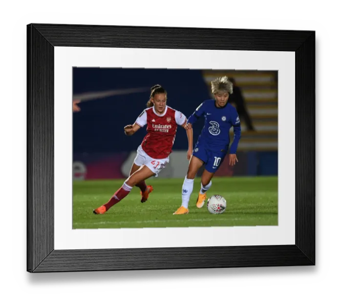 Framed Print : Clash of Titans: Malin Gut vs So-Yun Ji in Chelsea Women vs Arsenal Women Continental Cup Showdown Framed Print : Clash of Titans: Malin Gut vs So-Yun Ji in Chelsea Women vs Arsenal Women Continental Cup Showdown