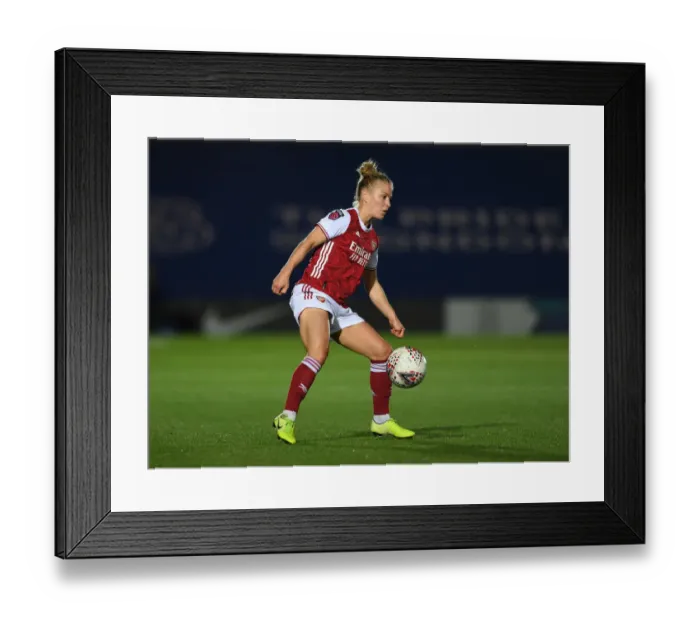 Framed Print : Arsenal's Leonie Maier in Action against Chelsea Women in Continental Cup Match