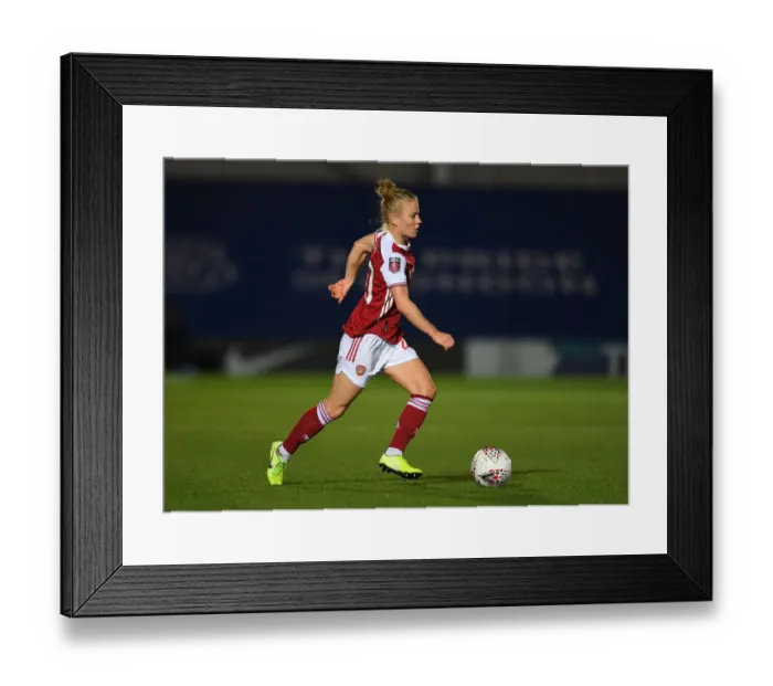 Framed Print : Arsenal's Leonie Maier Goes Head-to-Head with Chelsea Women in Continental Cup Clash Framed Print : Arsenal's Leonie Maier Goes Head-to-Head with Chelsea Women in Continental Cup Clash