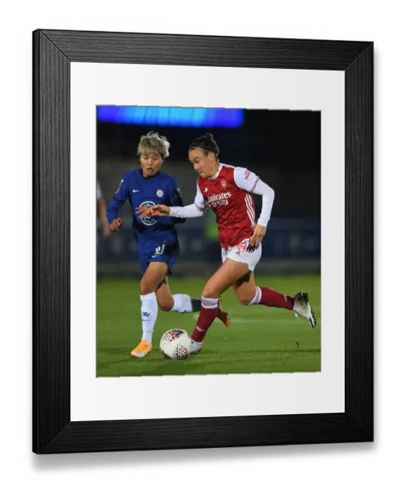 Framed Print : Foord vs Ji: A Star-Studded Showdown in Chelsea Women vs Arsenal Women Continental Cup Clash Framed Print : Foord vs Ji: A Star-Studded Showdown in Chelsea Women vs Arsenal Women Continental Cup Clash