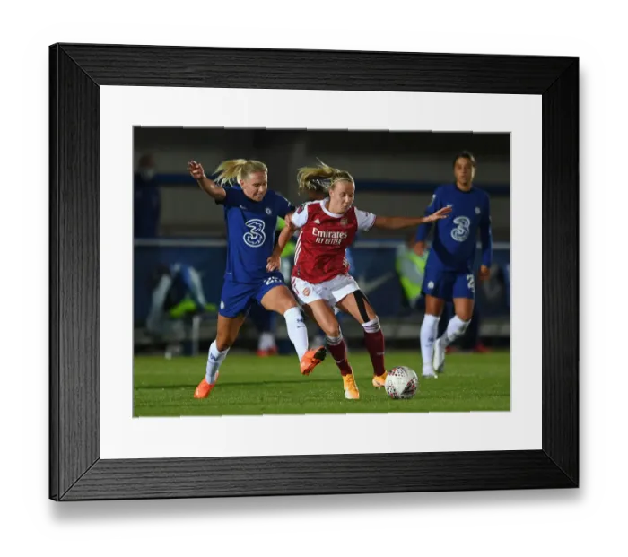 Framed Print : Continental Cup Clash: Beth Mead vs Jonna Andersson - Chelsea Women vs Arsenal Women