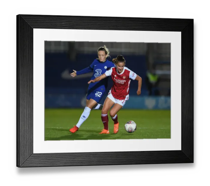 Framed Print : Clash of Stars: Malin Gut vs. Erin Cuthbert - Arsenal vs. Chelsea Continental Cup Showdown Framed Print : Clash of Stars: Malin Gut vs. Erin Cuthbert - Arsenal vs. Chelsea Continental Cup Showdown