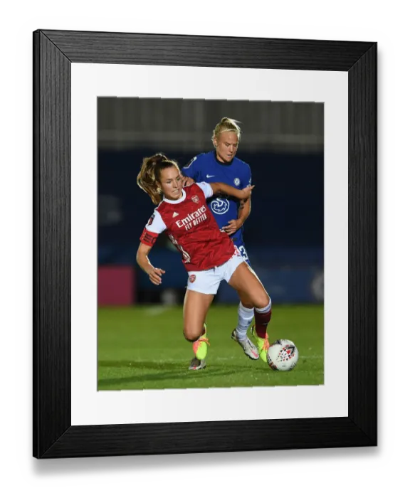 Framed Print : Clash of Titans: Chelsea Women vs. Arsenal Women in Continental Cup Showdown Framed Print : Clash of Titans: Chelsea Women vs. Arsenal Women in Continental Cup Showdown