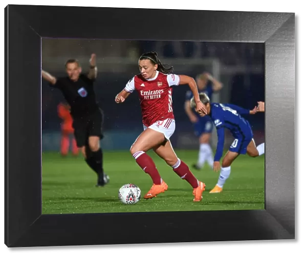 Arsenal's Katie McCabe in Action against Chelsea Women in Continental Cup Match
