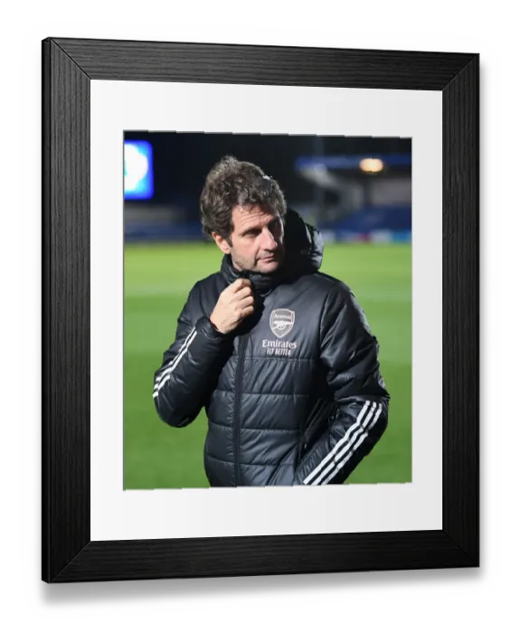 Framed Print : Arsenal Women vs. Chelsea Women in Continental Cup: Joe Montemurro Leads the Gunners