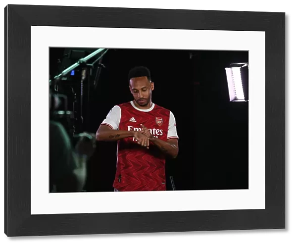 Arsenal First Team 2020-21: Pierre-Emerick Aubameyang at Arsenal Photocall