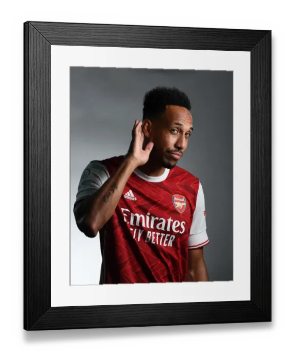 Framed Print : Arsenal First Team 2020-21: Aubameyang at Arsenal Media Photocall Framed Print : Arsenal First Team 2020-21: Aubameyang at Arsenal Media Photocall