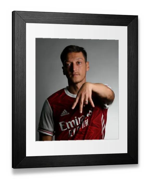 Framed Print : Arsenal 2020-21: Mesut Ozil at First Team Photocall