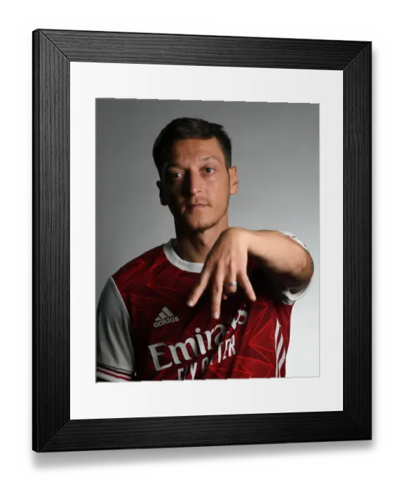 Framed Print : Arsenal 2020-21: Mesut Ozil at First Team Photocall