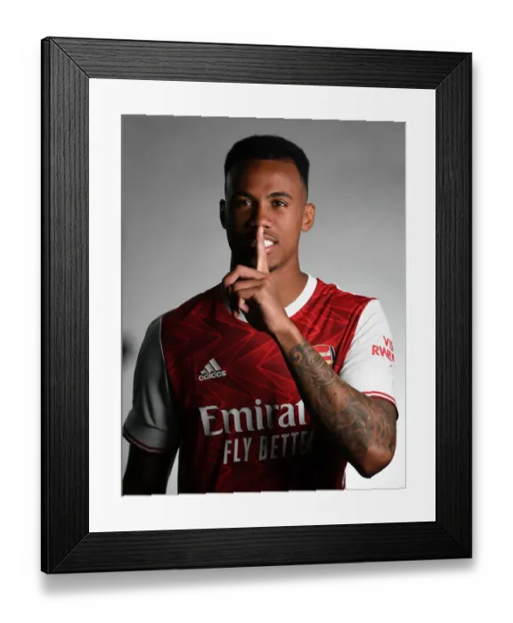 Framed Print : Arsenal First Team 2020-21: Welcome Gabriel Magalhaes
