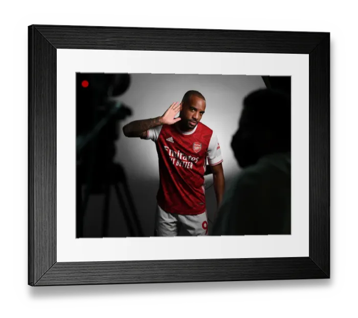 Framed Print : Arsenal 2020-21: Alexandre Lacazette at First Team Photocall