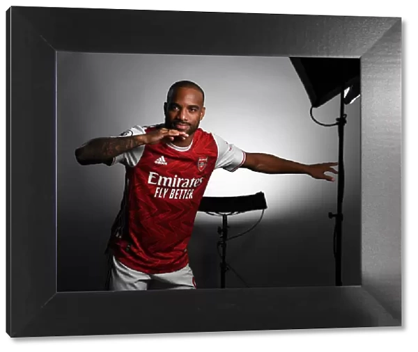 Arsenal First Team 2020-21: Alexandre Lacazette at Media Photocall