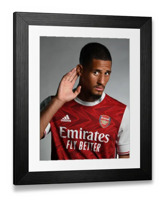 Framed Print : Arsenal Unveils William Saliba: First Team 2020-21 Photocall Framed Print : Arsenal Unveils William Saliba: First Team 2020-21 Photocall