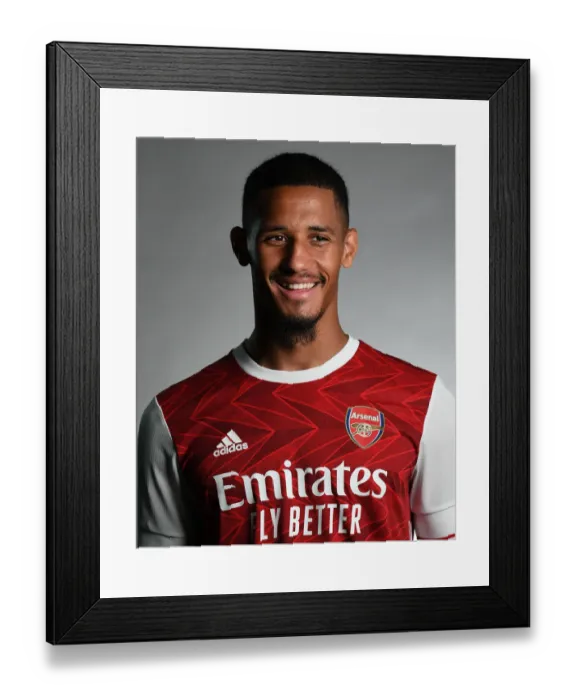 Framed Print : Arsenal First Team 2020-21: William Saliba's Media Photocall Framed Print : Arsenal First Team 2020-21: William Saliba's Media Photocall