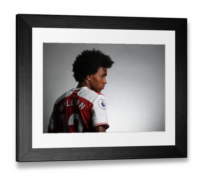 Framed Print : Arsenal's New Signing Willian: First Team Introduced 2020-21 Framed Print : Arsenal's New Signing Willian: First Team Introduced 2020-21
