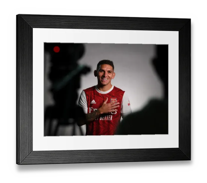 Framed Print : Arsenal First Team 2020-21: Lucas Torreira at Training Session Framed Print : Arsenal First Team 2020-21: Lucas Torreira at Training Session