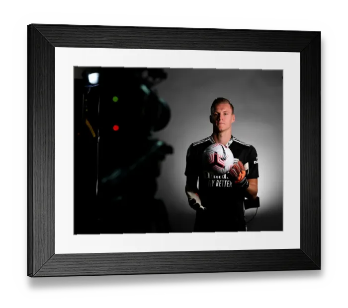 Framed Print : Arsenal First Team 2020-21: Bernd Leno at Arsenal Media Photocall Framed Print : Arsenal First Team 2020-21: Bernd Leno at Arsenal Media Photocall