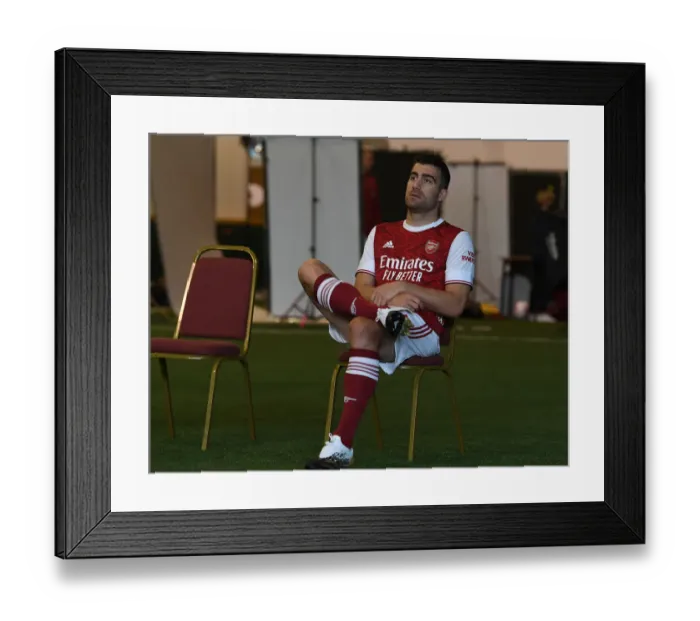 Framed Print : Arsenal First Team 2020-21: Sokratis at Arsenal Media Photocall Framed Print : Arsenal First Team 2020-21: Sokratis at Arsenal Media Photocall