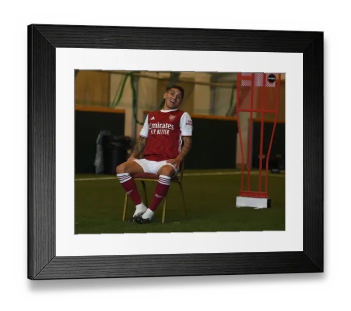 Framed Print : Arsenal First Team 2020-21: Lucas Torreira at Arsenal Media Photocall Framed Print : Arsenal First Team 2020-21: Lucas Torreira at Arsenal Media Photocall