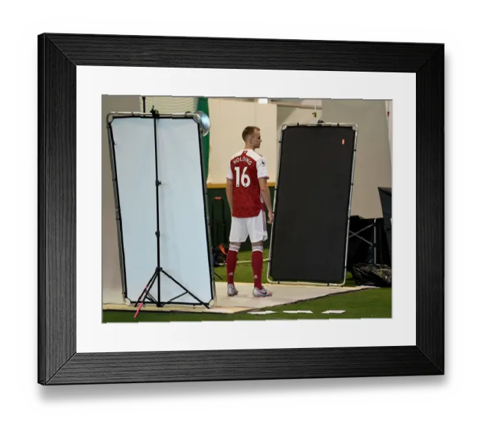 Framed Print : Arsenal First Team 2020-21: Rob Holding at Arsenal Media Photocall Framed Print : Arsenal First Team 2020-21: Rob Holding at Arsenal Media Photocall