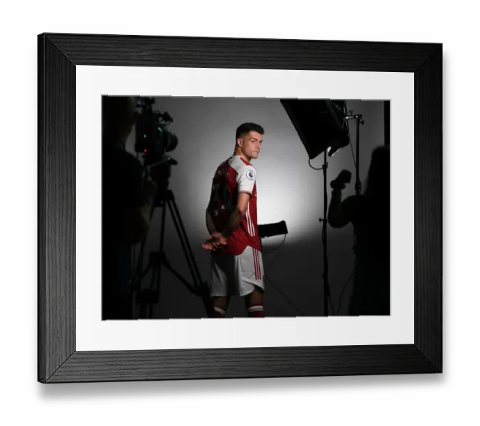 Framed Print : Arsenal 2020-21: Granit Xhaka at the First Team Photocall Framed Print : Arsenal 2020-21: Granit Xhaka at the First Team Photocall