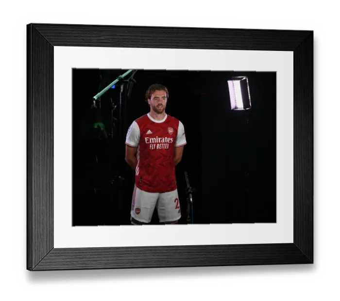 Framed Print : Arsenal 2020-21 First Team: Calum Chambers at Arsenal Photocall
