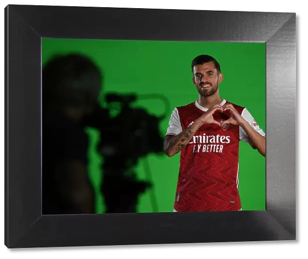 Arsenal First Team 2020-21: Dani Ceballos at Photocall
