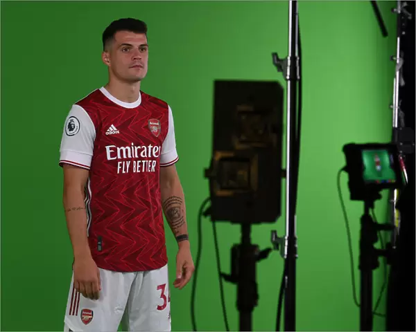 Arsenal 2020-21: Granit Xhaka at First Team Photocall