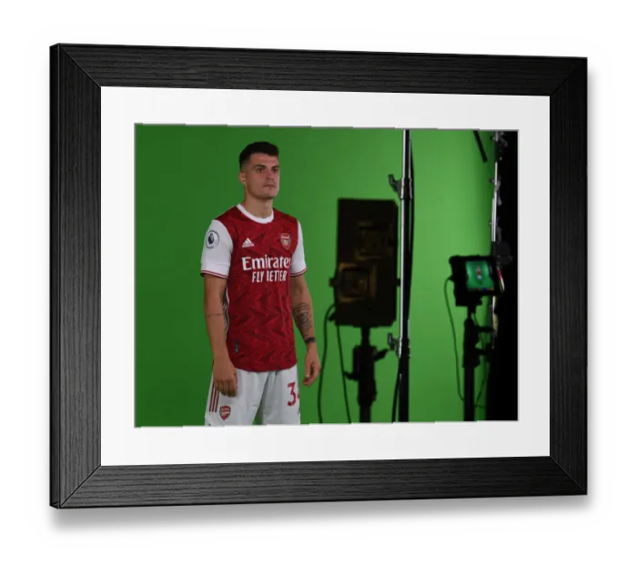 Framed Print : Arsenal 2020-21: Granit Xhaka at First Team Photocall Framed Print : Arsenal 2020-21: Granit Xhaka at First Team Photocall