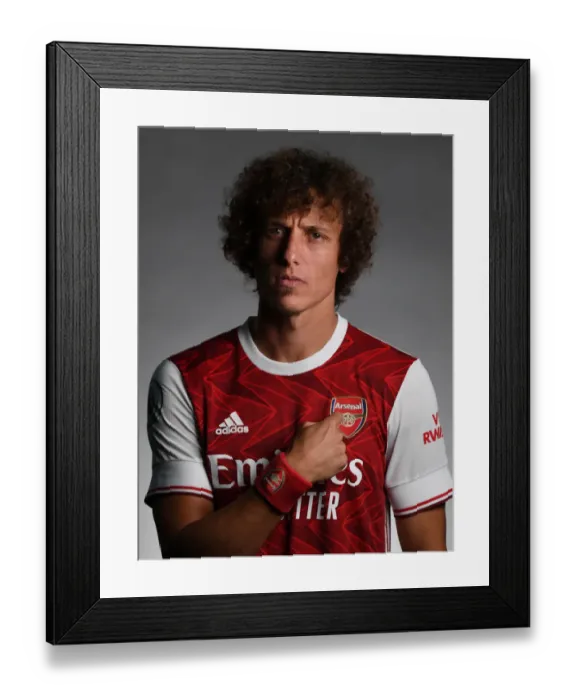 Framed Print : Arsenal 2020-21: David Luiz at First Team Photocall
