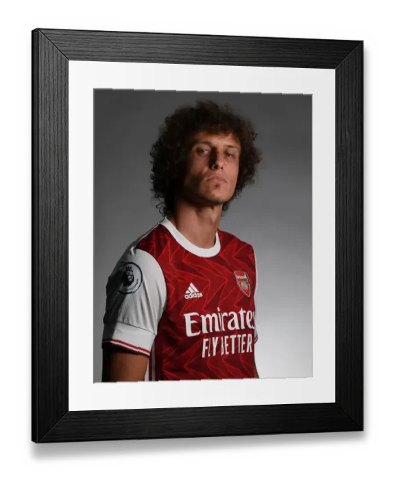 Framed Print : Arsenal 2020-21: David Luiz at First Team Photocall