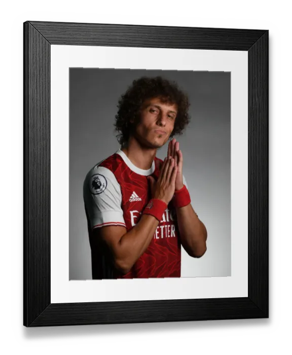 Framed Print : Arsenal 2020-21 First Team Photocall: David Luiz Framed Print : Arsenal 2020-21 First Team Photocall: David Luiz