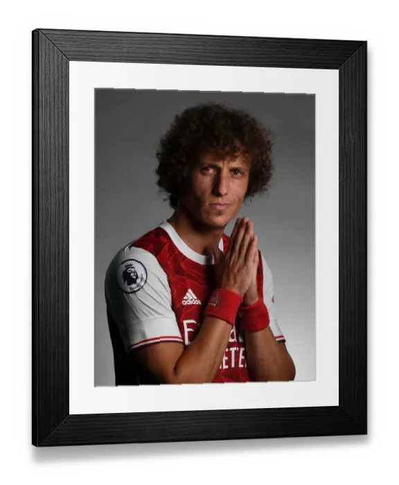 Framed Print : Arsenal First Team 2020-21: David Luiz at Photocall