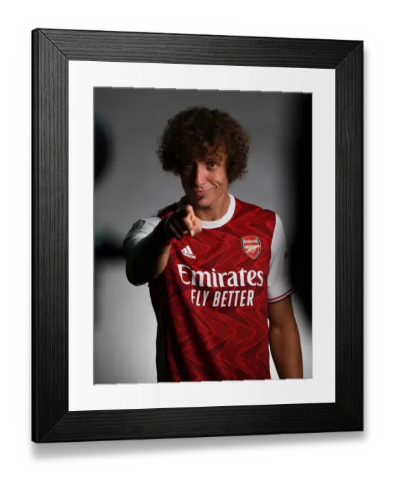 Framed Print : Arsenal 2020-21: David Luiz at Team Photocall