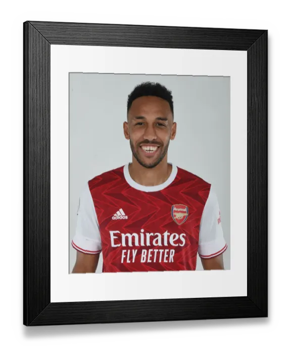 Framed Print : Arsenal 2020-21: Pierre-Emerick Aubameyang at Team Photocall Framed Print : Arsenal 2020-21: Pierre-Emerick Aubameyang at Team Photocall