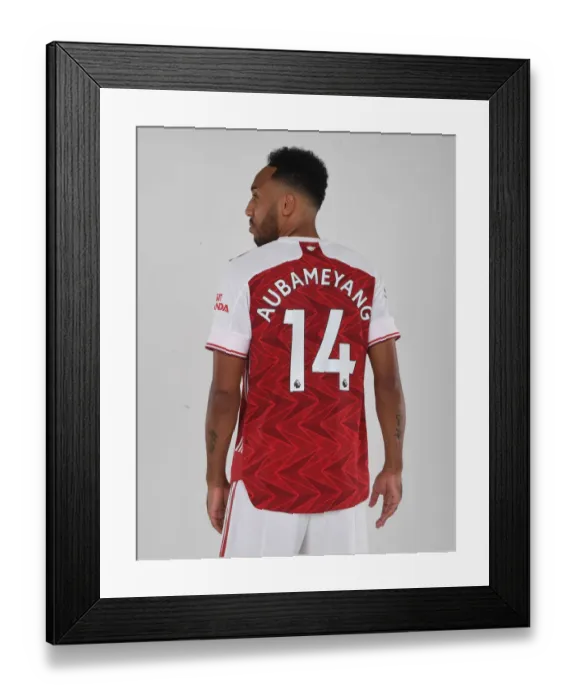 Framed Print : Arsenal 2020-21: Aubameyang at First Team Photocall